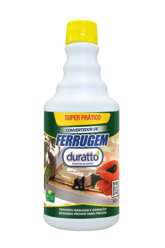 "Convertedor de Ferrugem Duratto 500ml para proteção e preparação de metais contra oxidação, ideal para pintura."