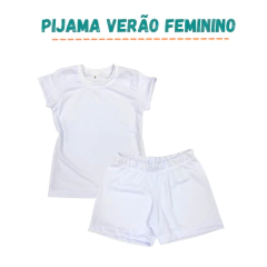Pijama Infantil inteiro p/sublimação (menina)