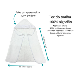 Toalha de banho baby - comprar online