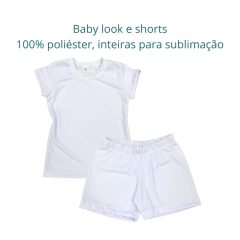 Pijama Infantil inteiro p/sublimação (menina) - comprar online