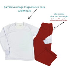 pijama infantil de inverno p/ sublimação - comprar online