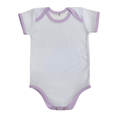 body de bebe p/sublimação (viés colorido)