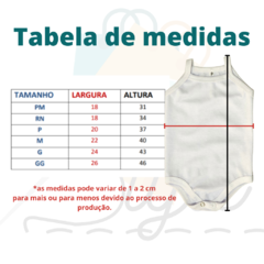 Body de alcinha (Ribana para sublimação) - comprar online