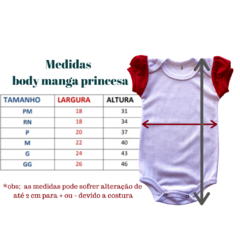 Conjunto body manga princesa mais tapa fralda na internet