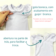 Body manga princesa - gola boneca - p/sublimação ribana na internet