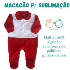 Macacão de algodão com frente para personalizar - comprar online