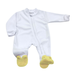 Macacão de plush pezinho pantufa - loja online
