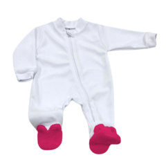 Macacão de plush pezinho pantufa - loja online