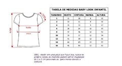 baby look infantil p/sublimação - Style - Vestuário para sublimação