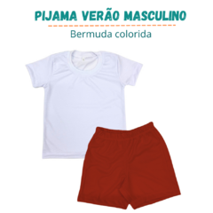 Pijama infantil p/sublimação (masculino)