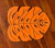 Sousplat Costela de Adão Laranja - comprar online