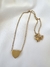 Milagros corazón Macizo liso Gold - lajosefina.accesorios