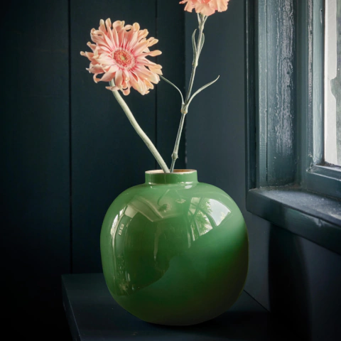Florero de Metal Green 23 cm