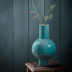 Florero de Metal dark green 40 cm