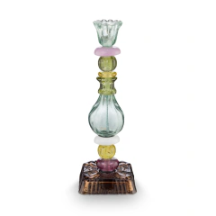 Set/2 Candelabros de Vidrio Green - Pick a Plate