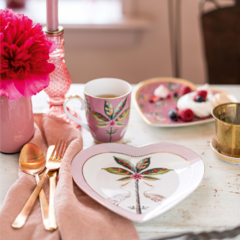 Set Plato Corazon 21,5 cm La Majorelle Pink - Pick a Plate