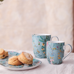 Mug chico Jolie Flowers Blue
