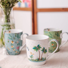 Imagen de Mug grande Jolie Flower green