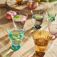 Vaso de Vidrio Tulip Blue 280 ml - Pick a Plate