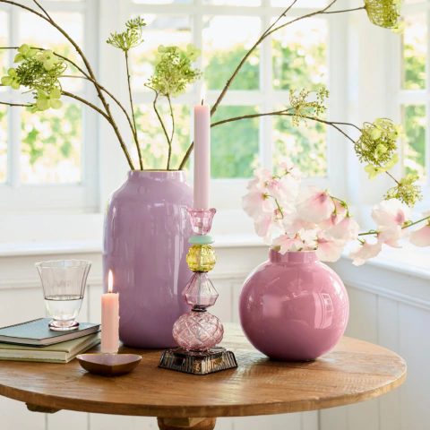 Florero de Metal Lila 30 cm