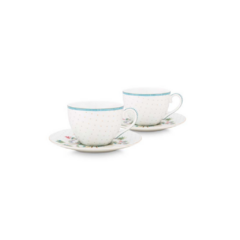 Set tazas de te Jolie dots gold en internet