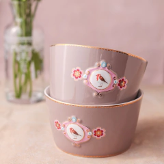 Bowl Love Birds Khaki 15 cm - comprar online