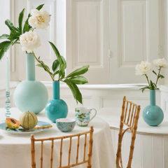 Florero de Metal Bright blue 26 cm