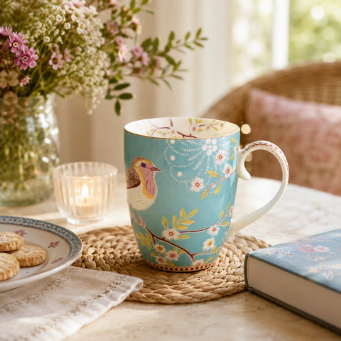 Mug grande Early Bird Blue