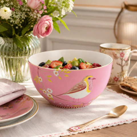 Bowl Early Bird pink 15 cm