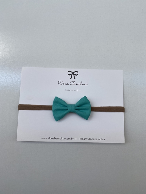 Laço Gravatinha Verde Acqua