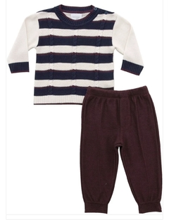 Conjunto Sweater Listras (NOR)