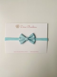 Laço Gravatinha Azul Ciano - comprar online