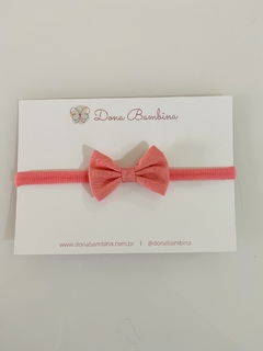 Laço Gravatinha Coral - comprar online
