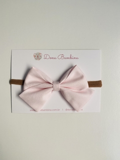 Laço Bia Rosa Bebê - comprar online