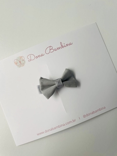 Laço Gravatinha Cinza - comprar online