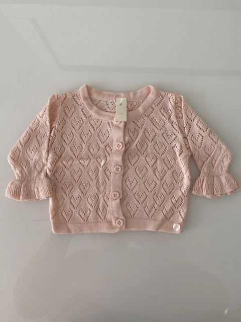 Cardigan Lírio Rosa Claro