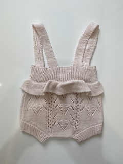 Romper Tricot Alça Rosa - comprar online