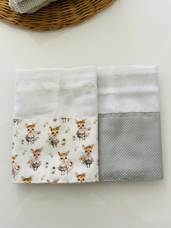 Kit Fraldas Raposinha Cinza - loja online