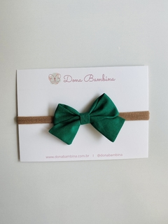 Laço Bia Verde Bandeira - Dona Bambina - Tiaras e Laços