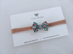 Laço Gravatinha Floral Retro - comprar online