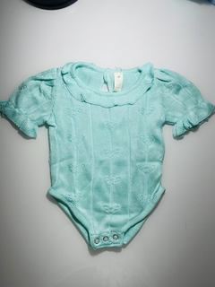 Romper Tricot Verde Água - comprar online