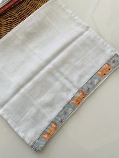 Kit Fraldas Raposinha Azul e Salmão - loja online