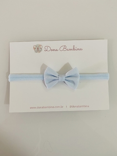 Laço Gravatinha Azul Bebê - comprar online