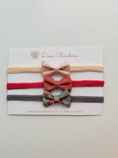 Kit Laços Flor - Dona Bambina - Tiaras e Laços