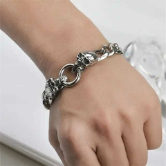 Pulsera Doble Skull - comprar online