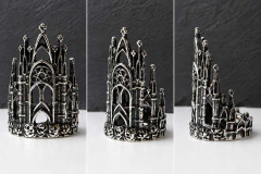 Anillo Catedral III Full Acero - Psycho Killer