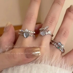Set anillos x3 fairy/y2k - comprar online