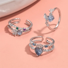 Set anillos x3 fairy/y2k