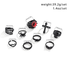 Set Anillos negros x9 en internet