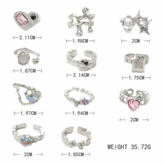 Set Anillos Fairy Stones x11 en internet